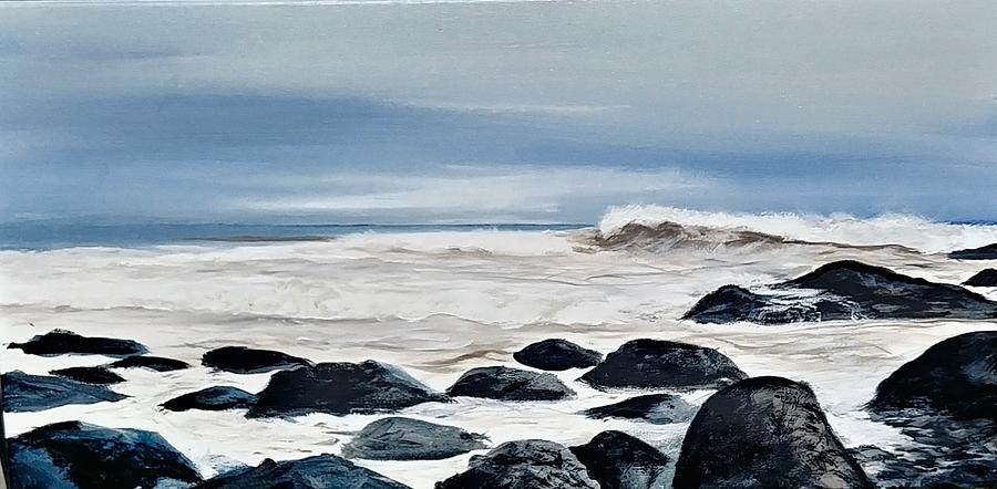 El Cap Storm Painting by Jeffrey Campbell