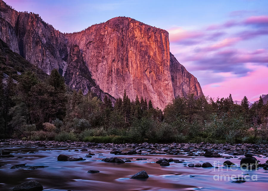 El Capitan and Merced River Photograph by Anthony Michael Bonafede
