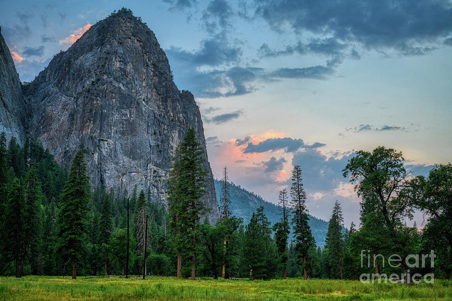 El Capitan Blue Hour sunset, Yosemite National Park Photograph by Abigail Diane Photography