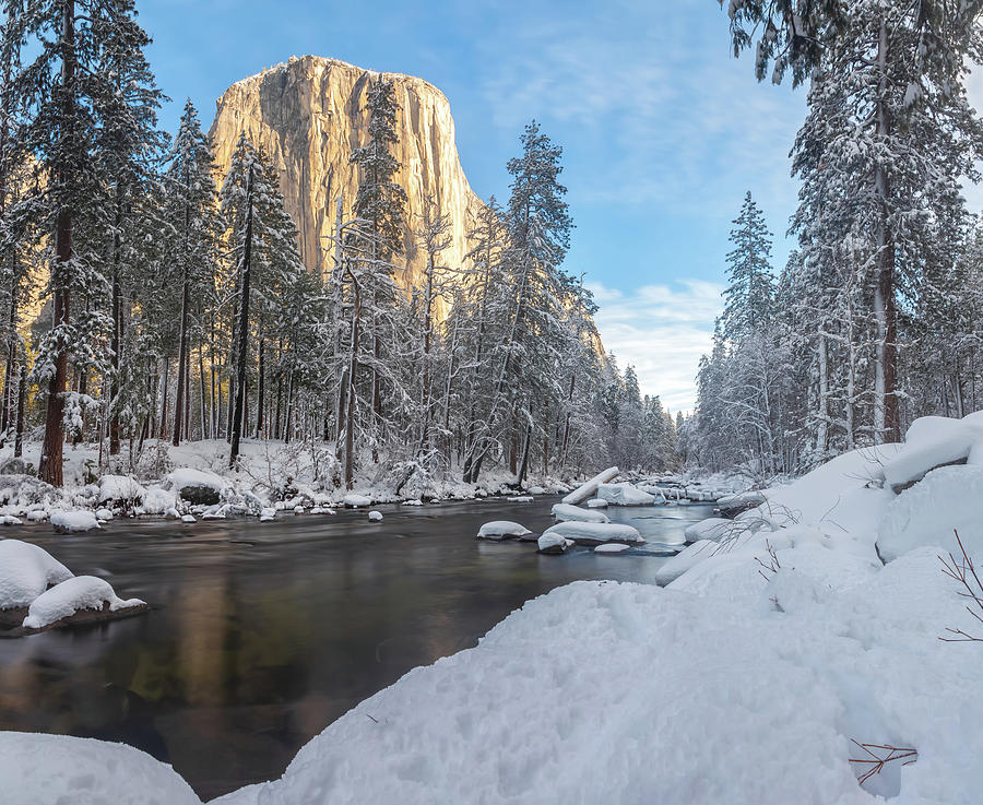 El Capitan by the river Photograph by Jonathan Nguyen
