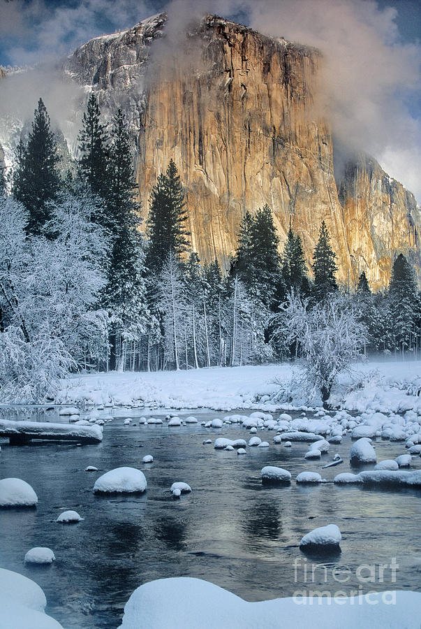 El Capitan Winter Yosemite National Park California Photograph by Dave Welling