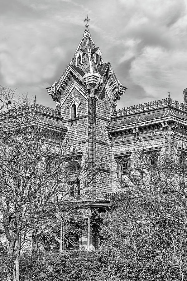 El Castile Black and White Photograph by JC Findley
