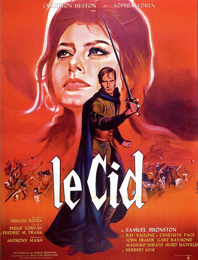 El Cid, 1961 - art by Georges Allard Mixed Media by Movie World Posters