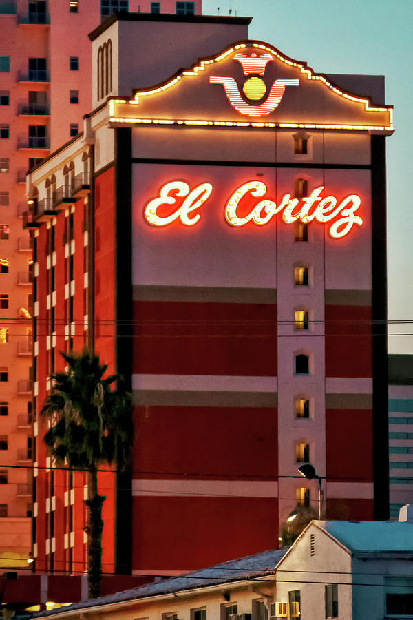 El Cortez Hotel Sign Las Vegas Photograph by Tatiana Travelways