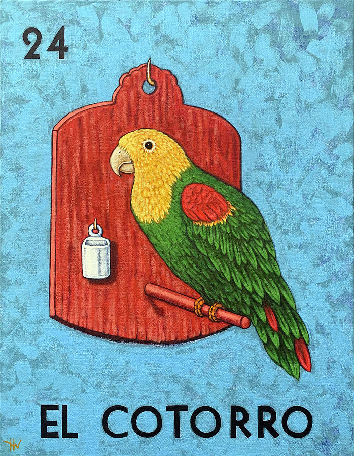 Parrot Painting - El Cotorro by Holly Wood