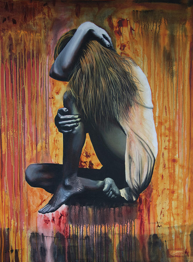 Figure Painting - El Duelo by Ryan Swallow