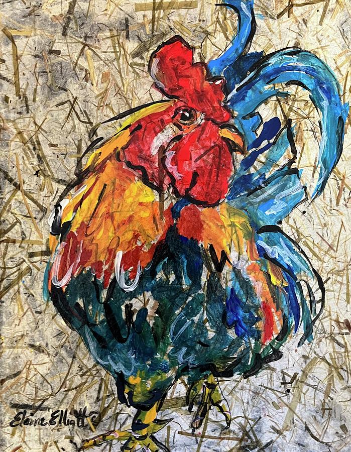 El Gallo Painting by Elaine Elliott