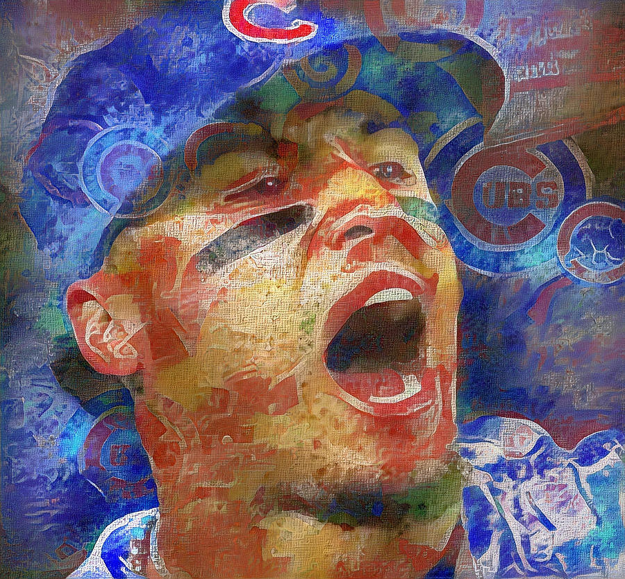 Chicago Cubs Lithograph print of Javy Baez El Mago 2020