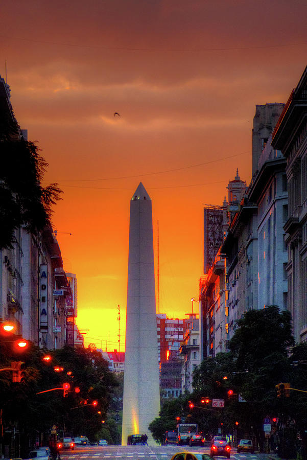 El Obelisco Sunset Photograph by Deborah Smolinske