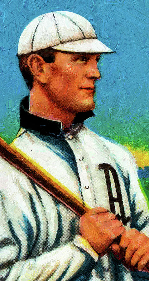El Principe De Gales Danny Murphy Batting Baseball Game Cards Oil Painting Painting