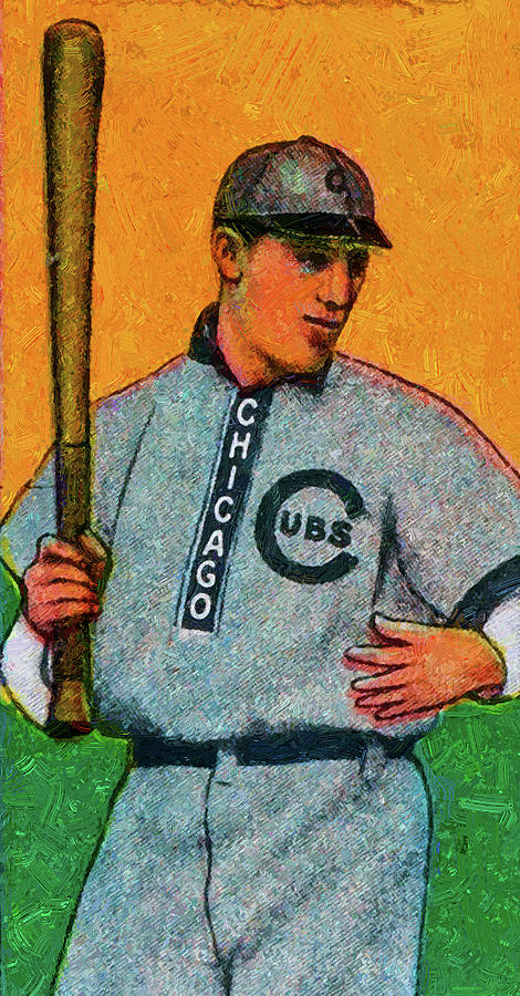 El Principe De Gales Heinie Zimmerman Baseball Game Cards Oil Painting Painting