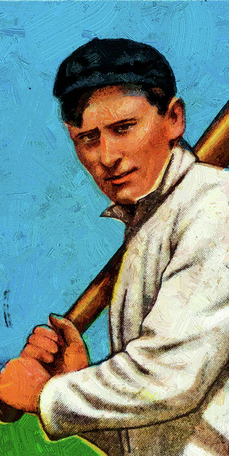 El Principe De Gales Sherry Magee With Bat Baseball Game Cards Oil Painting Painting