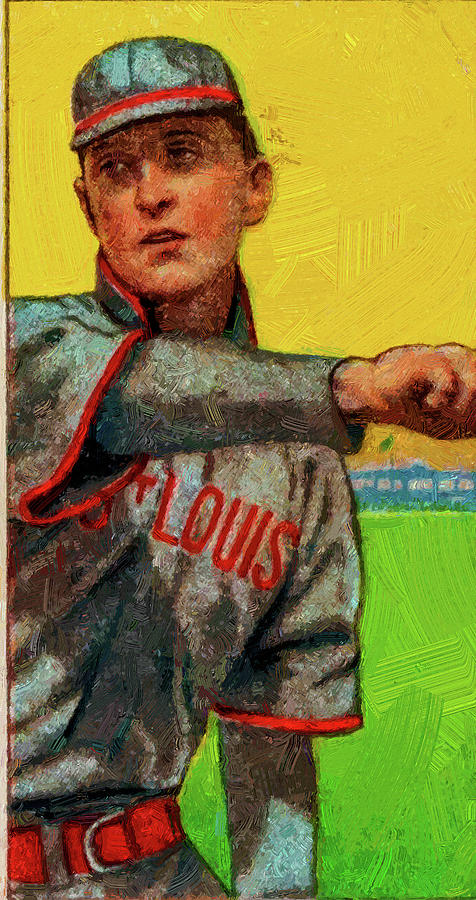 El Principe De Gales Vic Willis Throwing Baseball Game Cards Oil Painting Painting