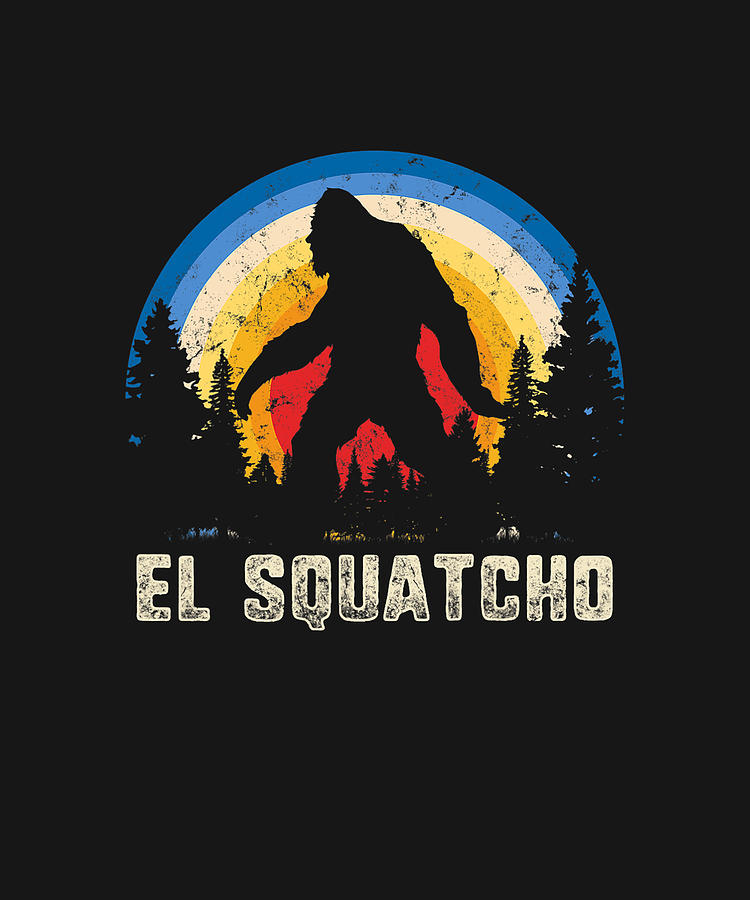 El Squatcho Cinco De Mayo Mexican Sasquatch Bigfoot Fiesta T-Shirt Drawing by DHBubble