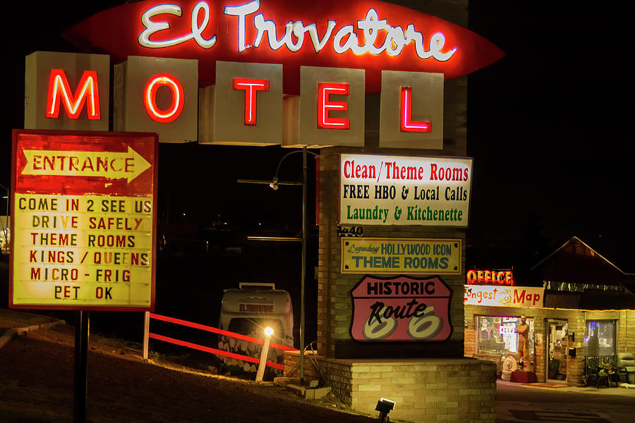 El Trovatore Motel Photograph by Jack and Darnell Est