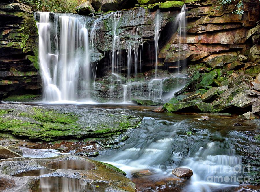 Elakala Falls in West Virginia Photograph by Brendan Reals