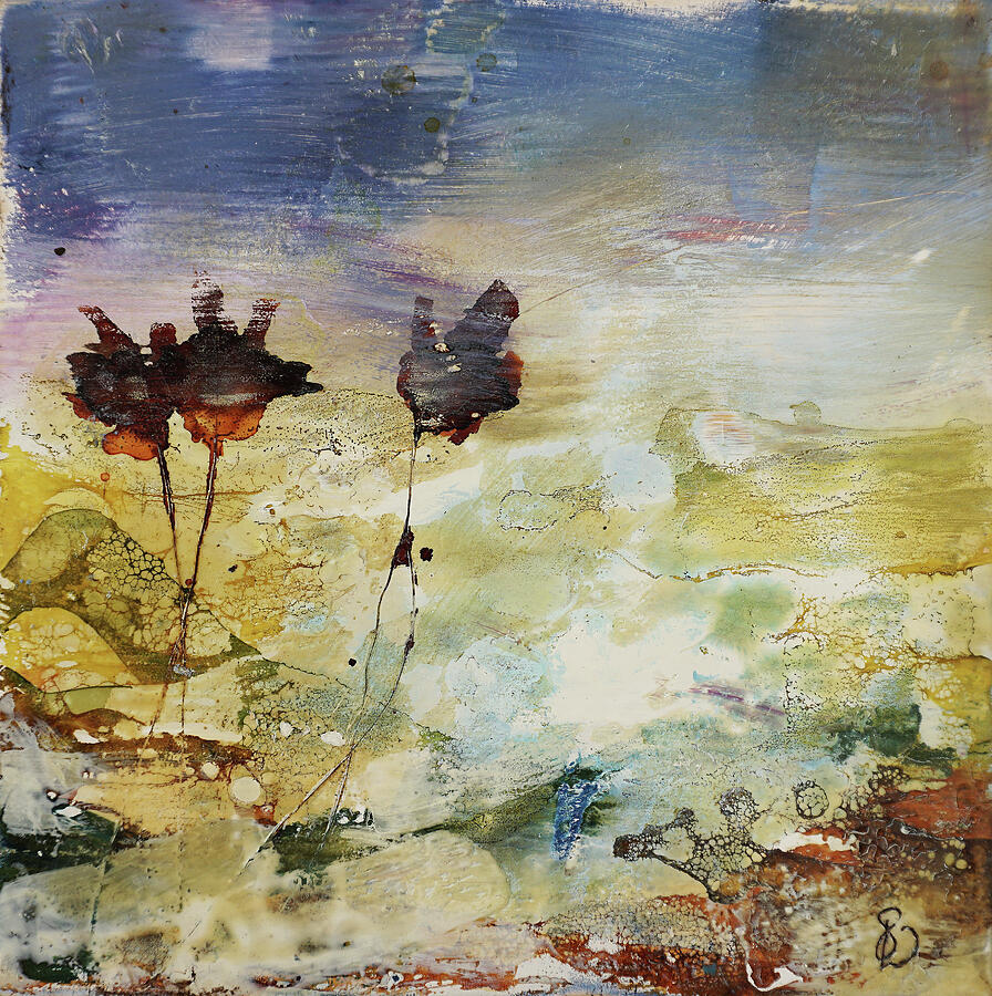 Autumn Mood Painting - Elation I. by Dora Stork