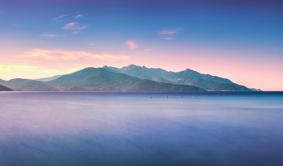 Elba island, Capanne mount and sea. Photograph by Stefano Orazzini