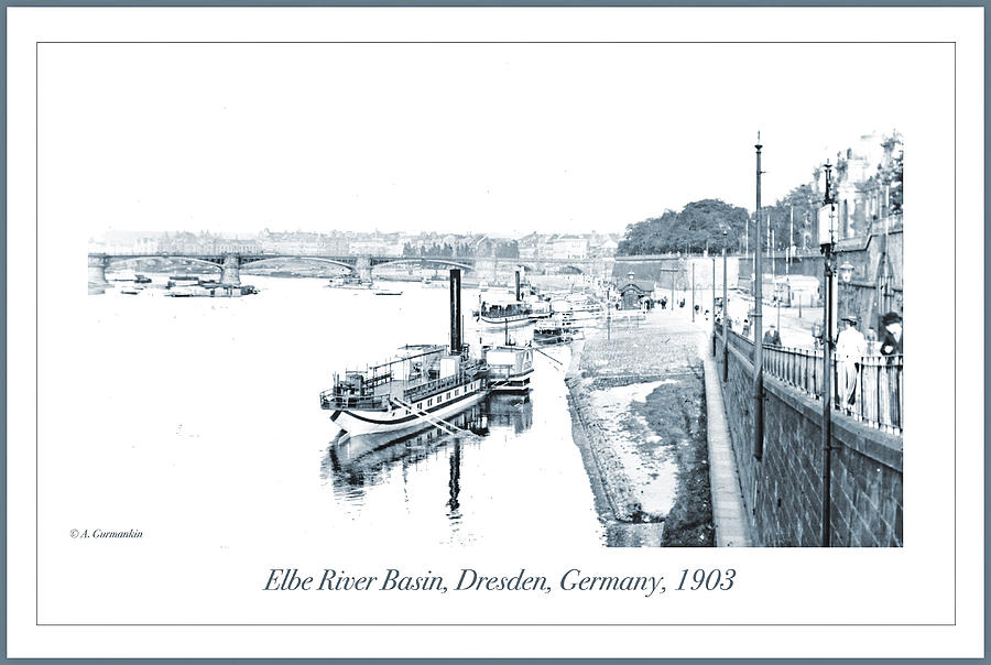 Elbe River Basin, Dresden, Germany, 1903 Photograph by A Macarthur Gurmankin