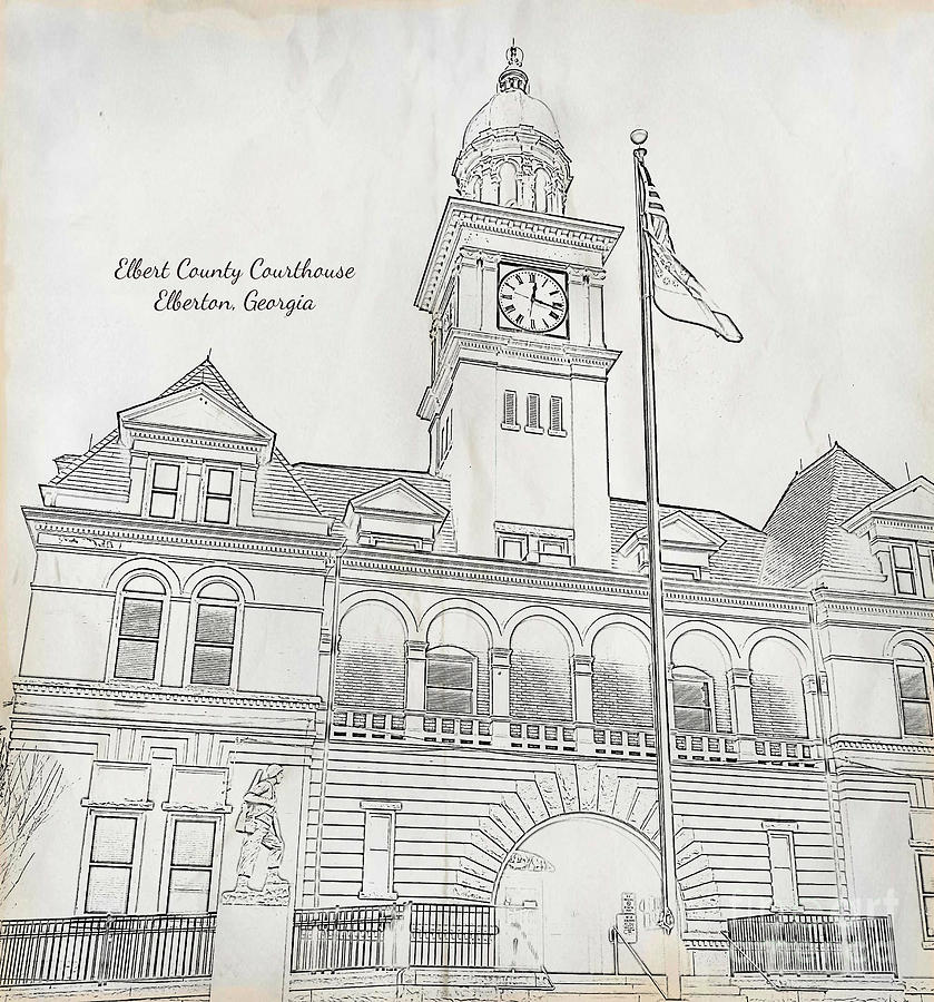 Elbert County Courthouse in Elberton Georgia by Tracy Ruckman Elbert County Courthouse in Elberton Georgia by Tracy Ruckman