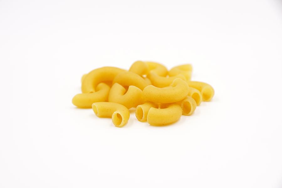 Elbow macaroni pasta made from durum wheat Photograph by Yoyochow23