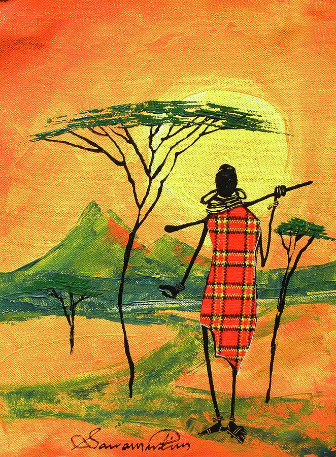 Elder Painting by Sarah Shiundu Elder Painting by Sarah Shiundu