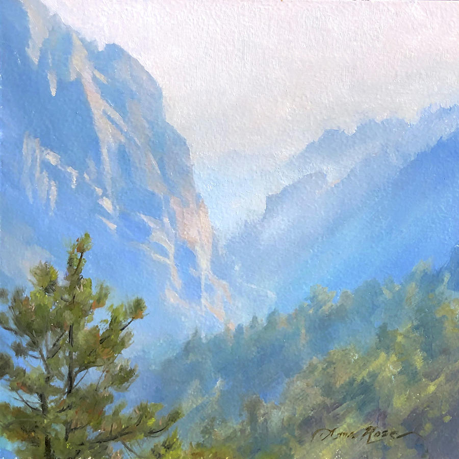 Mountain Painting - Eldorado Canyon Haze by Anna Rose Bain