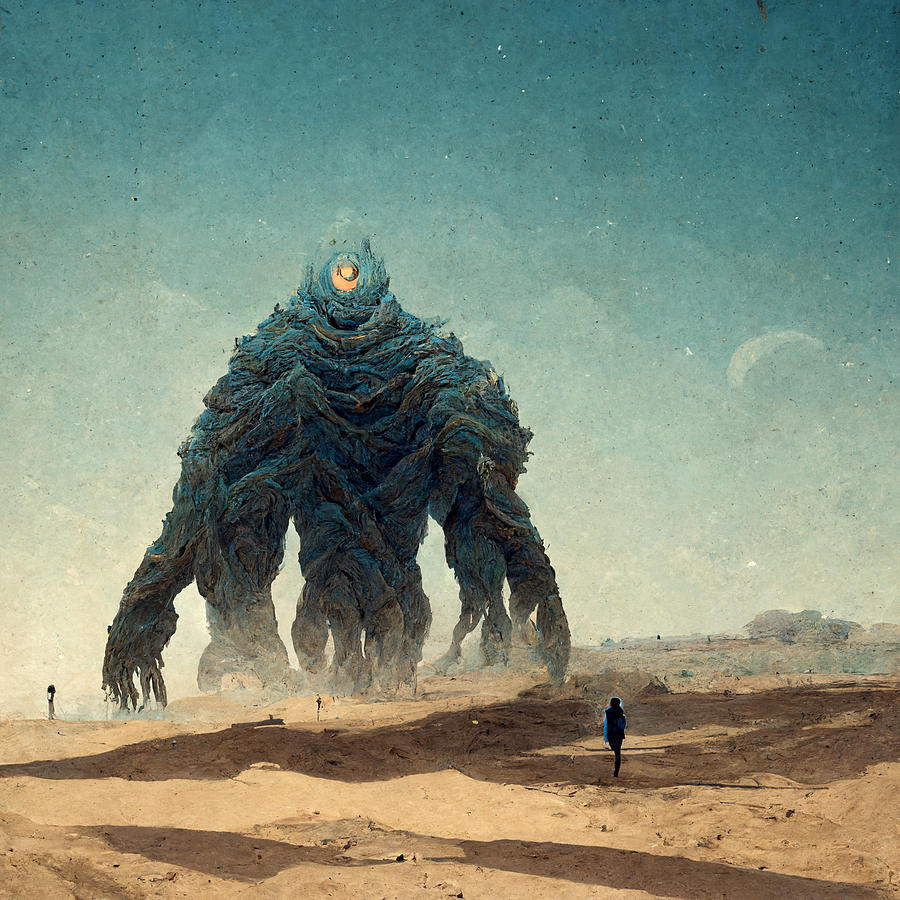 Eldritch Golem Digital Art By Bernard Bettencourt Pixels