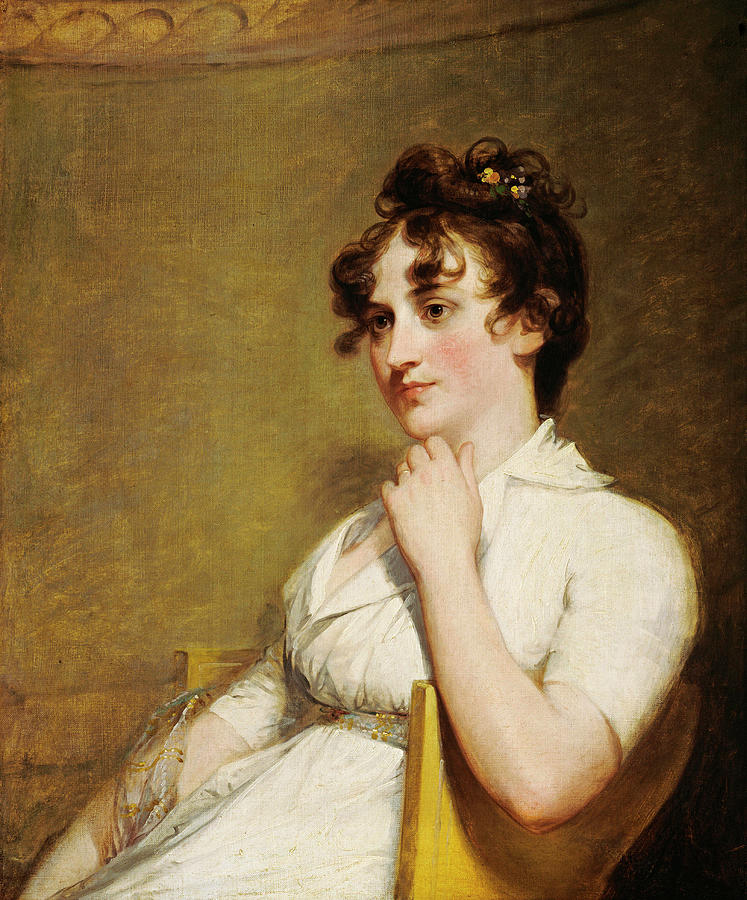 Eleanor Parke Custis Lewis -Mrs. Lawrence Lewis-. Dated 1804. Painting by Gilbert Stuart