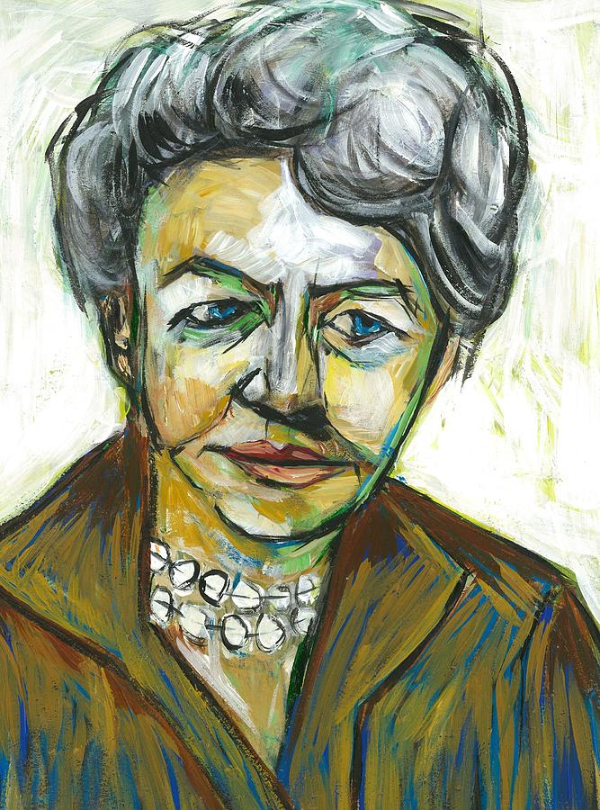 Eleanor Roosevelt Painting by Ron Kammer - Fine Art America