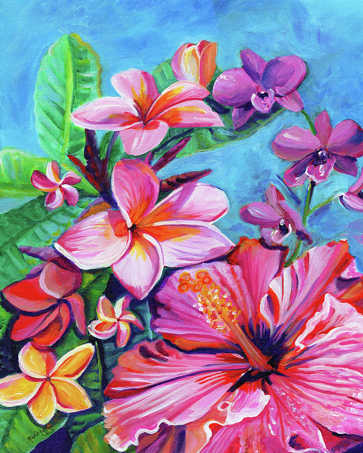 Electric Aloha Painting by Marionette Taboniar