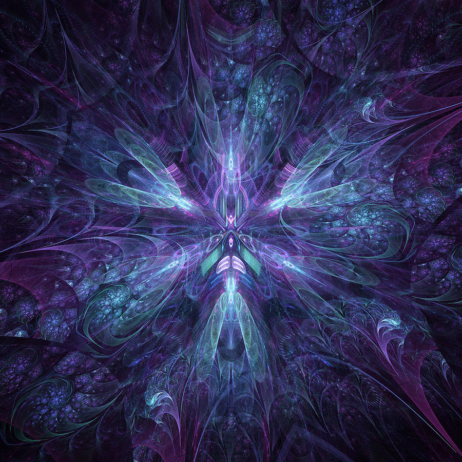 Electric Bloom Digital Art by Cameron Gray - Pixels