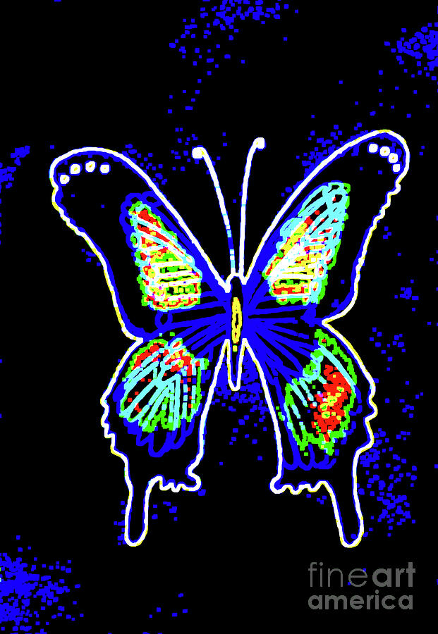 Electric Butterfly Painting by Norma Appleton
