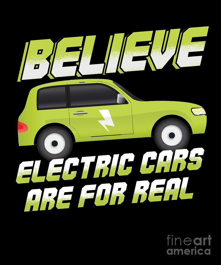 Car Digital Art - Electric Cars Car Electricity Green Hybrid Gift by Thomas Larch