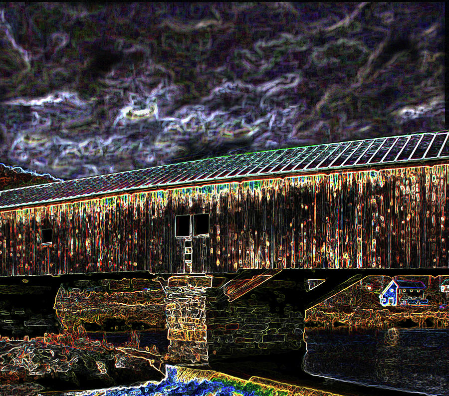 Electric Coolade Covered Bridge Photograph by Wayne King