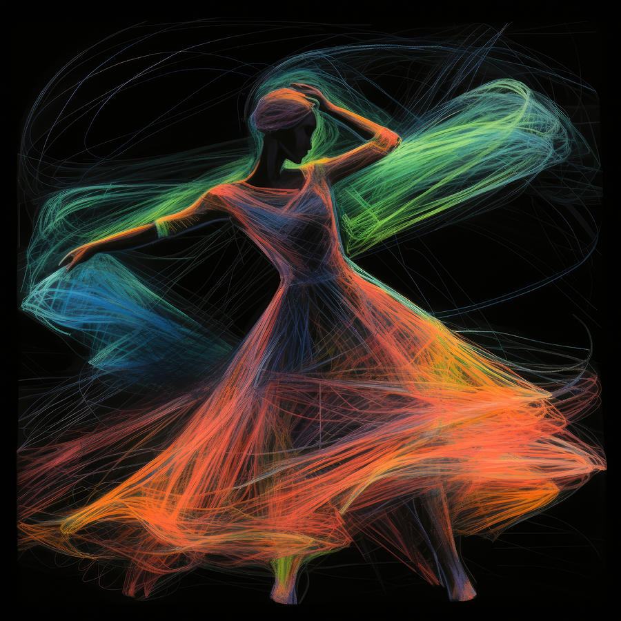 Sports Digital Art - Electric Dancer by My Head Cinema