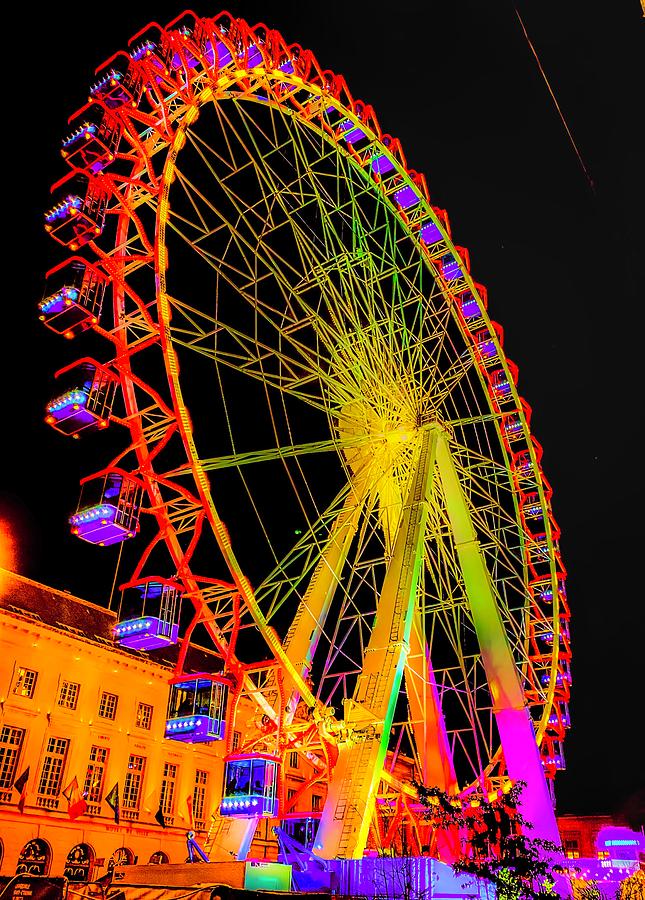 Electric Ferris Wheel Photograph