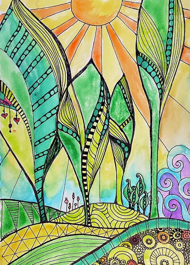 Electric Forest Drawing by Jessica Lamson | Pixels