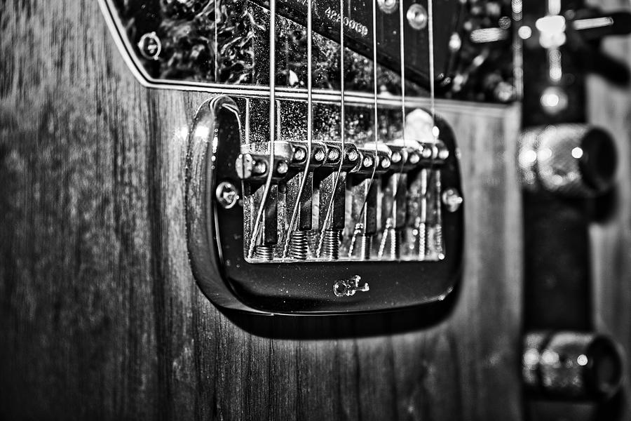 Electric Guitar Bridge and Saddle Photograph by Stuart Litoff