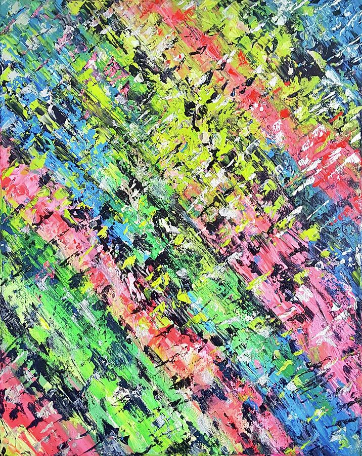 Abstract Painting - Electric by Jackie Ryan