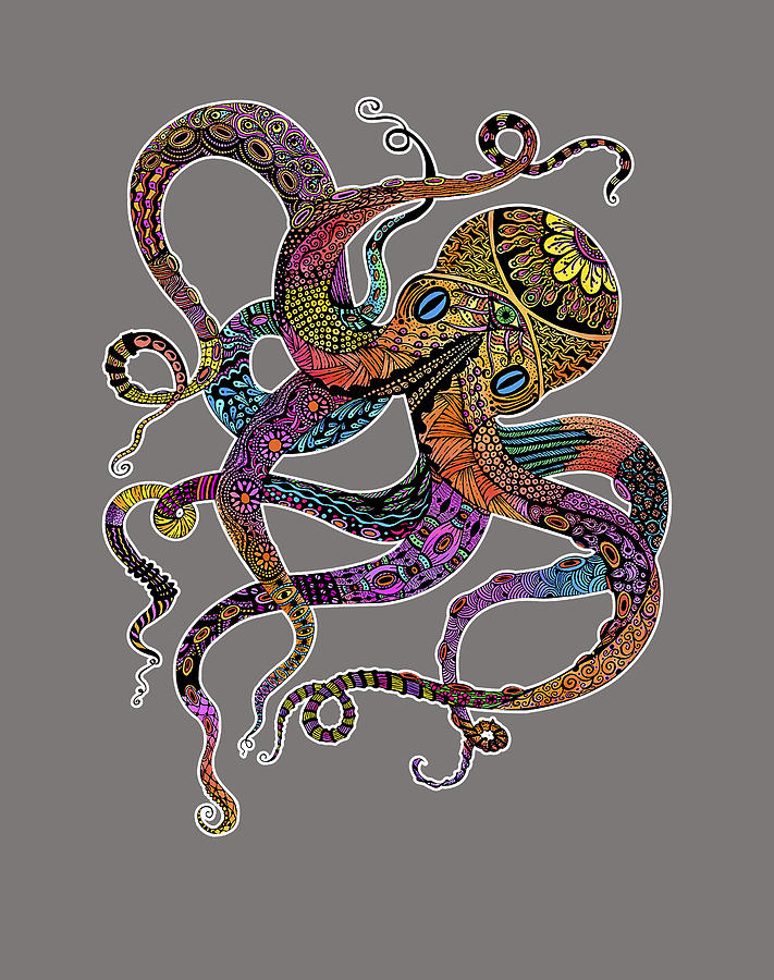 Electric Octopus Digital Art by Phai Bui - Fine Art America