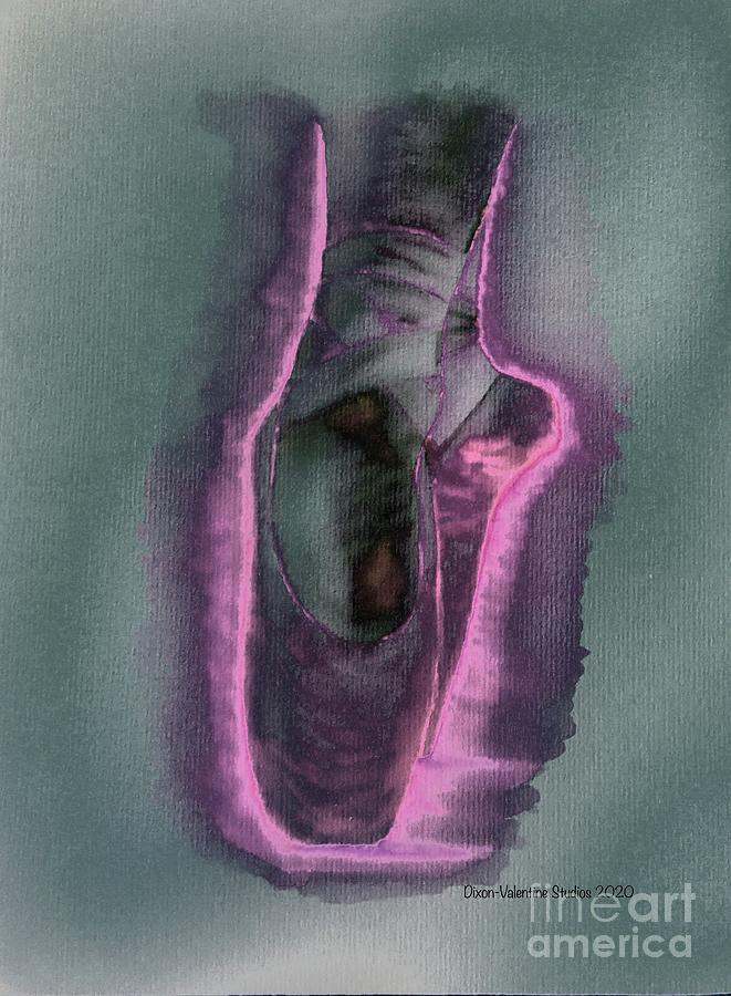 Electric Pointe Mixed Media by Valerie Valentine