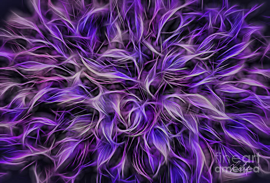 Abstract Photograph - Electric Purple by Rosanna Life