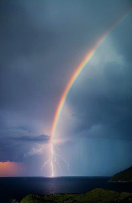 Electric Rainbow  Photograph by Ally White