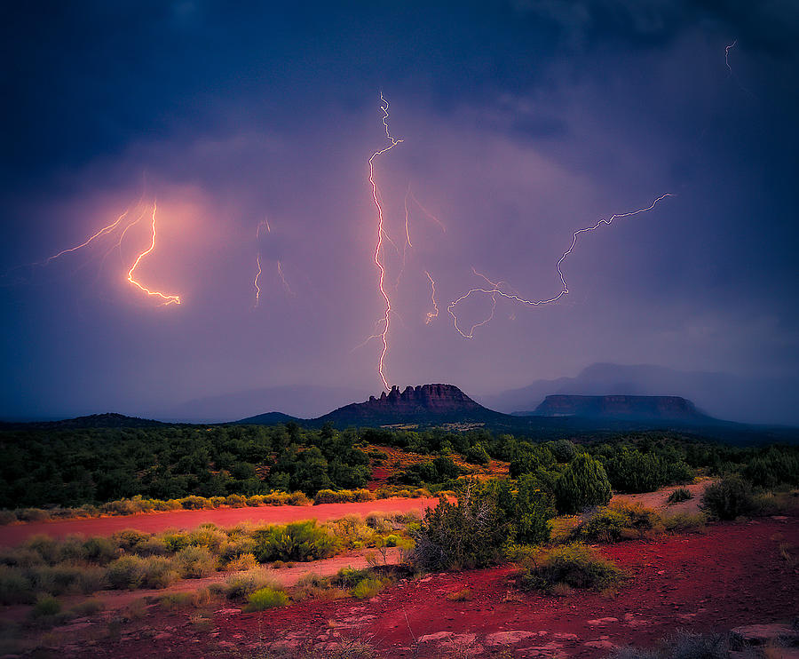Electric Sky  Photograph by Heber Lopez