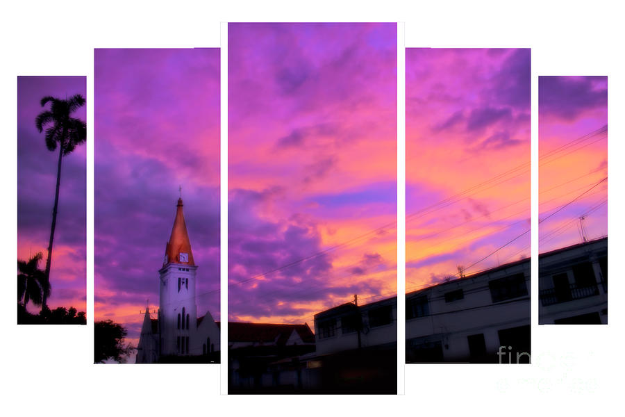 Electric Sunrise In Andalucia, Colombia - Quintych Photograph by Al Bourassa