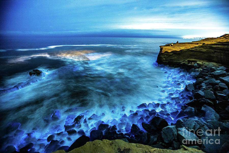 Nature Photograph - Bioluminescent Tides #3 by Cameron Franco - Mind Over Matter Media