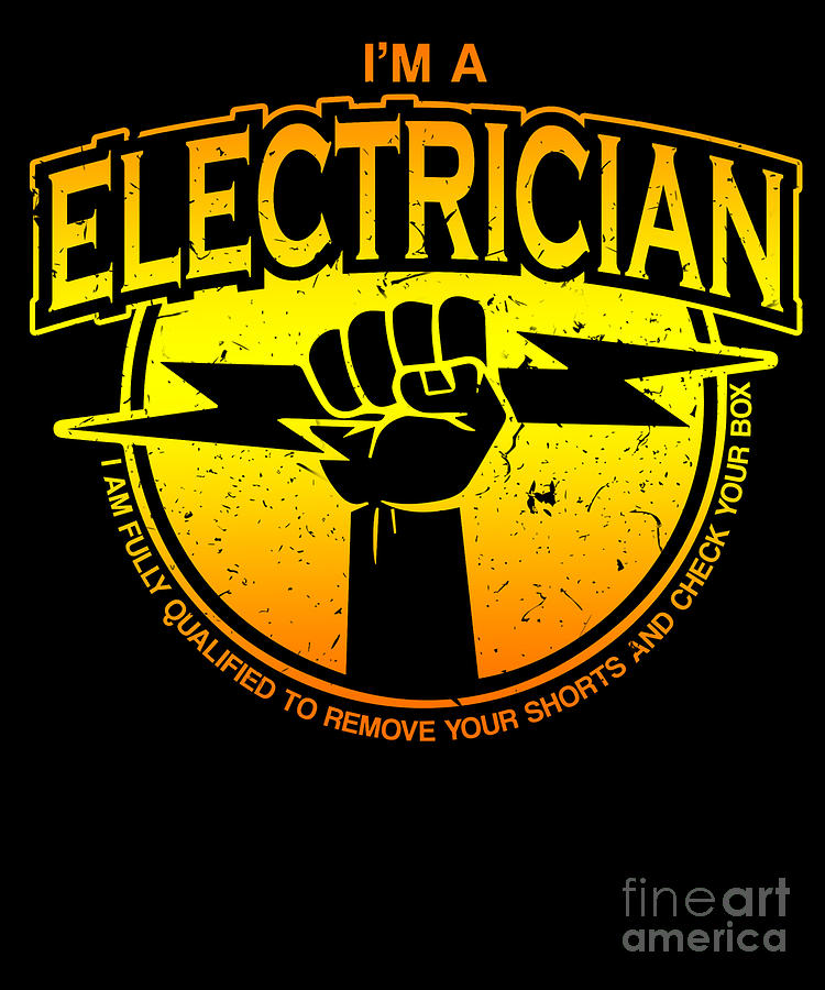 Electrician Electricity Lightning Stroke Lightning Shop Gift Digital ...