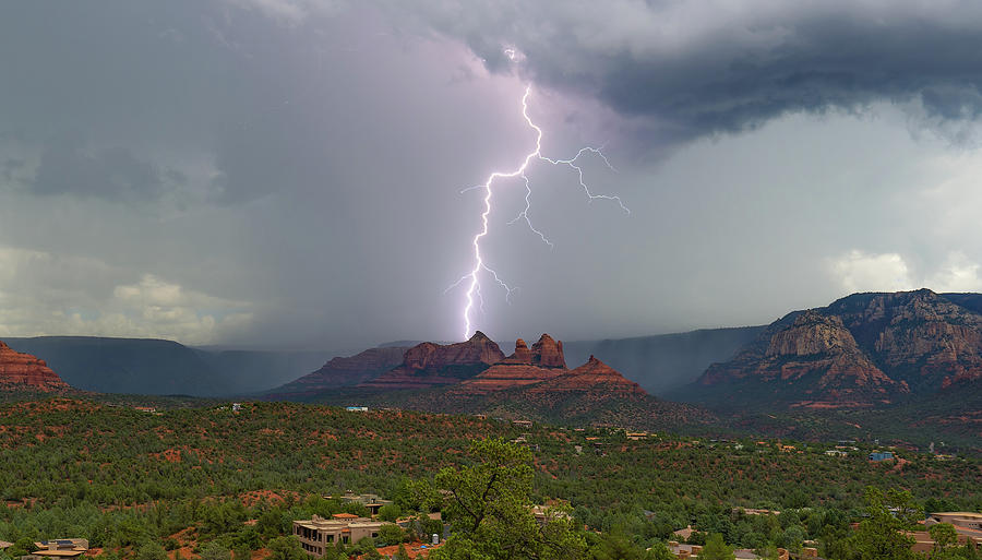 Electrifying the Red Rocks Photograph by Heber Lopez