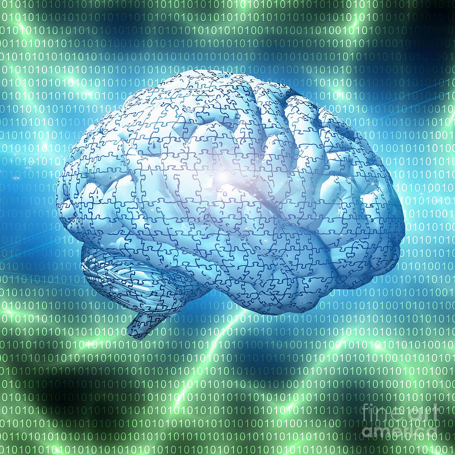 Electronic Brain Design Digital Art